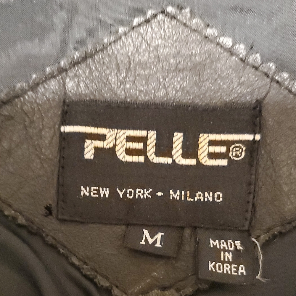 Pelle Black 100% Genuine Leather Trench Coat - Picture 2 of 10